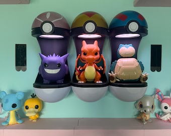 Pokéball Tin Insert Display | Shelf, Wall, Skadis Mount for Figures