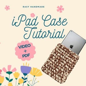 Crochet Tablet Sleeve Pattern PDF | iPad Case Tutorial | Easy Beginner Crochet