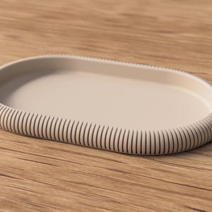 Deko-Tablett, minimalistisch, elegant im Japandi-Stil, Skandinavisch, Organizer Tablett, 3D-Druck (versch. Farben)