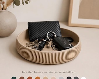 Schlüsselschale für Flur & Eingang – Schlüsselablage, Aufbewahrung/Organizer für Schlüssel, Geldbörse etc. (versch. Farb.)