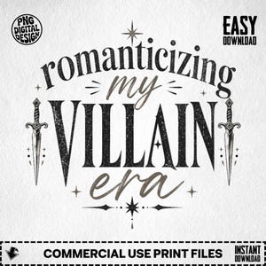 Romanticizing my villain era text with decorative swords.
