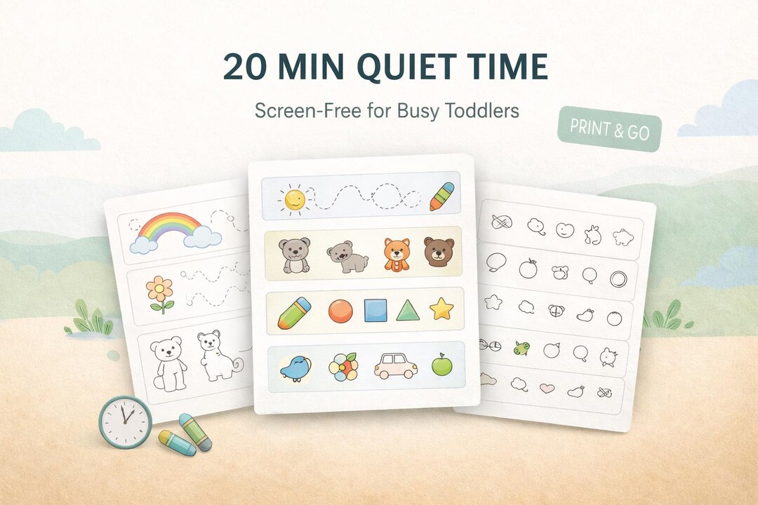 Quiet Time Activities for Toddlers, 20 Minute Screen Free Routine ...