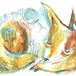 Volpe Nido - Stampa A3+