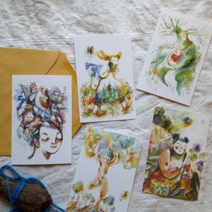 Donne Albero - Set 5 cartoline