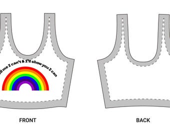 Polyester Sports Bra (AOP)