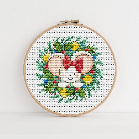 Christmas Mice Cross Stitch Pattern Set, Furry Tales by Lucie Heaton (PDF Download)