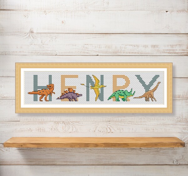 Dinosaur Alphabet Sampler Cross Stitch Chart PDF CHART Etsy Canada