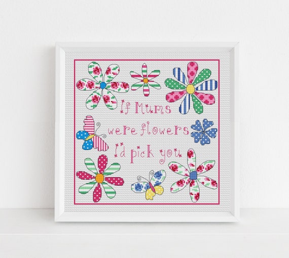 Mother's Day Sampler Cross Stitch Pattern - Lucie Heaton - Digital PDF Counted Cross Stitch Chart Download