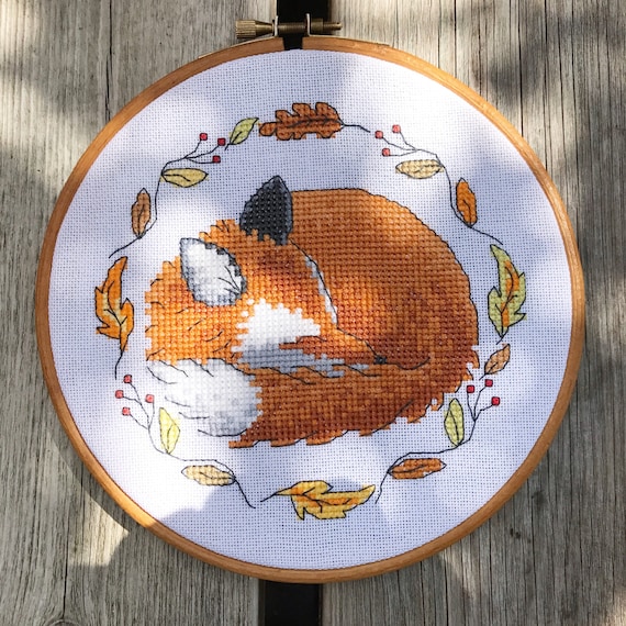 Autumn Animals Cross Stitch Patterns by Lucie Heaton, PDF Chart Download