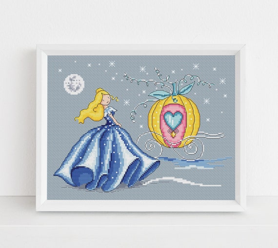 Cinderella Cross Stitch Pattern - Lucie Heaton - Digital PDF Counted Cross Stitch Chart Download