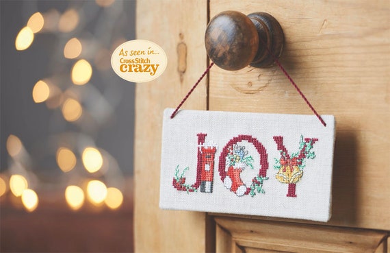 Christmas Alphabet Cross Stitch Pattern by Lucie Heaton, PDF Counted Cross Stitch Chart Download