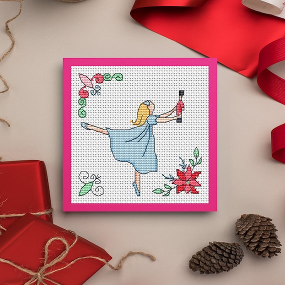 Nutcracker Ballet Christmas Cards Cross Stitch Pattern - Lucie Heaton - Digital PDF Counted Cross Stitch Chart Download