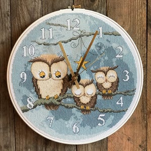 Cute Owl Clock / PDF Cross Stitch Pattern
