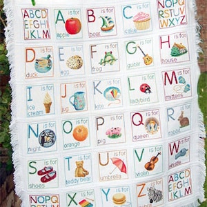 Alphabet Baby Sampler PDF Cross Stitch Pattern par Lucie Heaton image 3