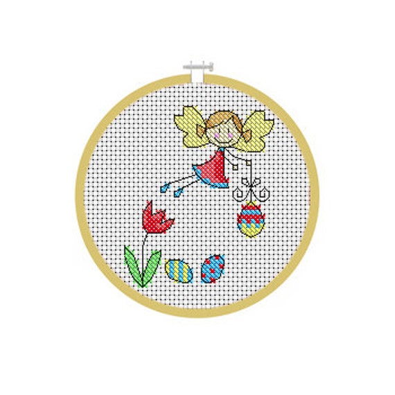 April Fairy / PDF Cross Stitch Pattern