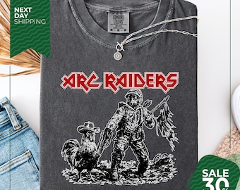 Comfort Colors® ARC RAIDERS Vintage Shirt | Gamer Graphic Tee | Retro Gaming Shirt | Unisex Gamer Shirt | Gift for Him or Her
