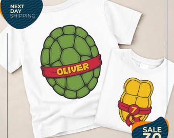 Custom Ninja Turtles Birthday Shirt | Turtle Birthday Boy Shirt | Ninja Turtles shirt | Custom Turtle Birthday Party Shirts | Turtles Shirt