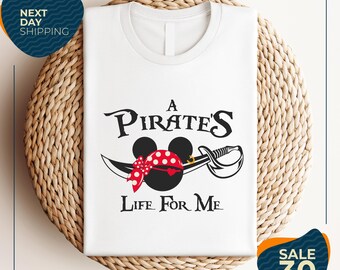 Mickey a Pirates Life for Me Shirt | Disney Pirates of Caribbean T-Shirt | Disney Cruise Matching Shirt | Pirate Party | Disney Cruise Trip