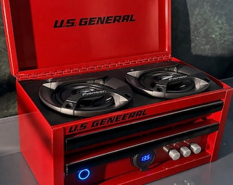 Mini Toolbox Bluetooth-luidspreker – voltmeter + apparaatpoorten