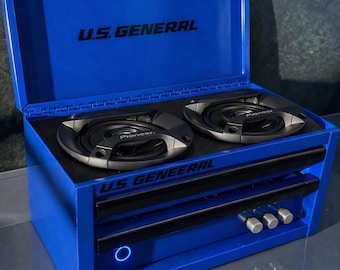 Blue mini toolbox Bluetooth speaker