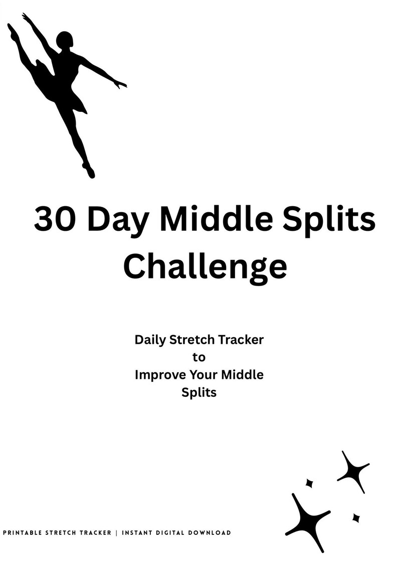 30 Day Middle Splits Challenge | Dance Flexibility Training (digital ...