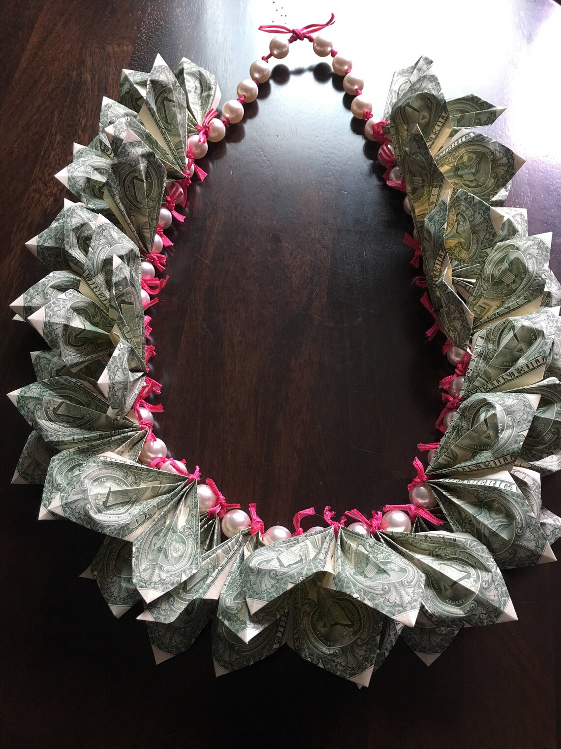 Graduation Money Lei Money leisgraduation fishtail Leis Etsy