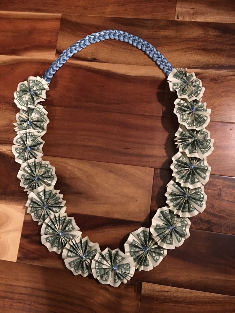 Graduation Money Lei Money Leisgraduation Leis Ribbon Lei Etsy - image 0