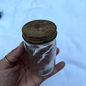 VINTAGE Borden's Pure Coffee Jar with Original Lid, Anchor, Rustic Decor, Art-deco
