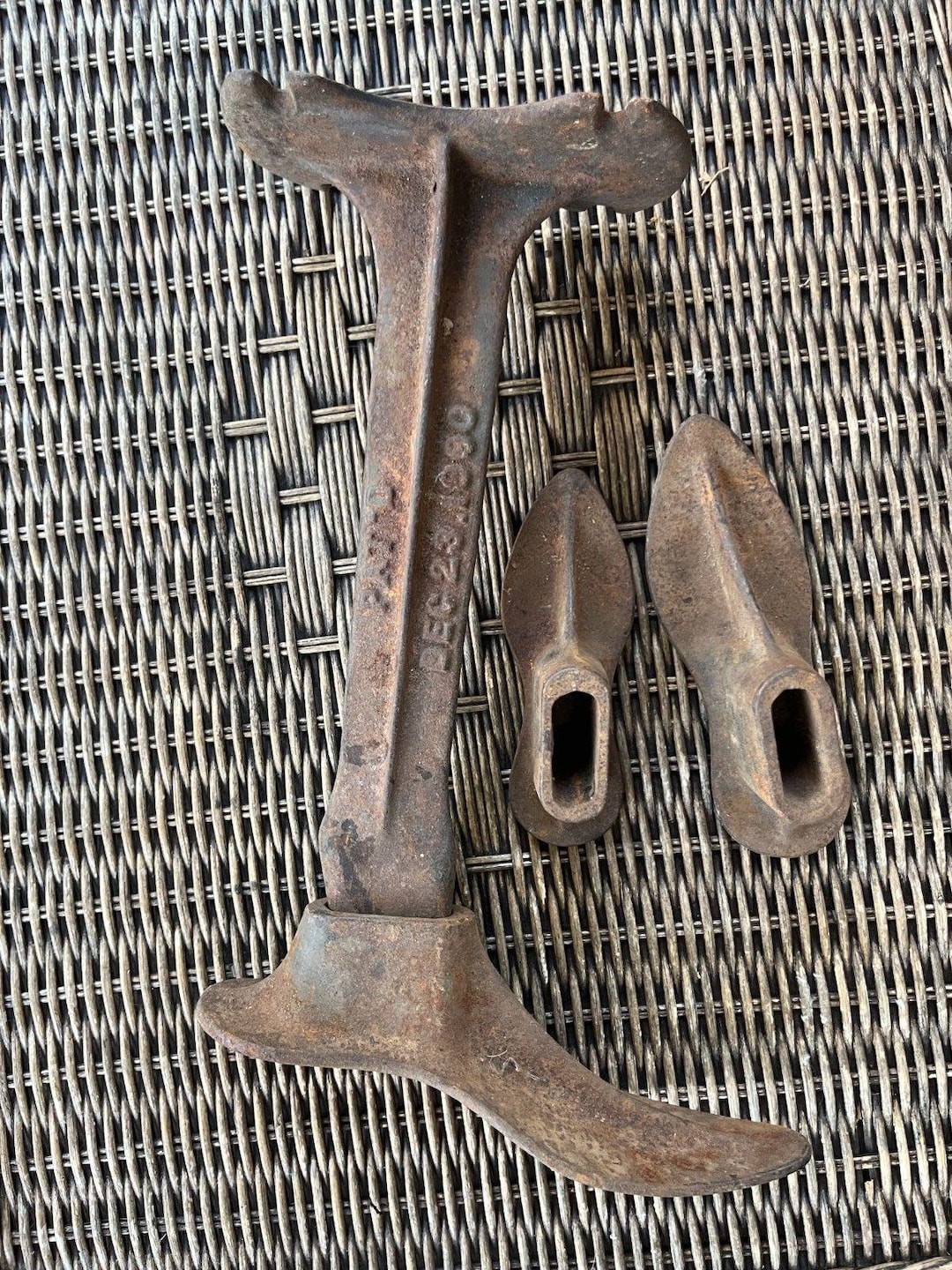 Bootmaker Anvil Antique 1890 Cast Iron Cobbler Shoe Last Stand Double End Boot Anvils ...