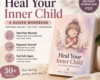 Inner Child Healing Workbook | Emotional Healing, Reparenting Guide (PDF Download)