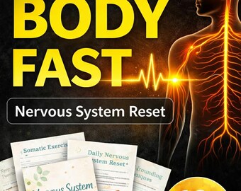 Nervous System Regulation Workbook, Anxiety Relief Printable, Somatic Healing Journal, Stress Relief Planner PDF