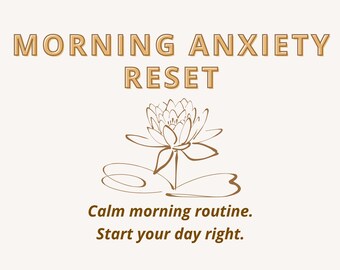Morning Routine Printable, Calm Start Planner, Daily Mindset Reset Page