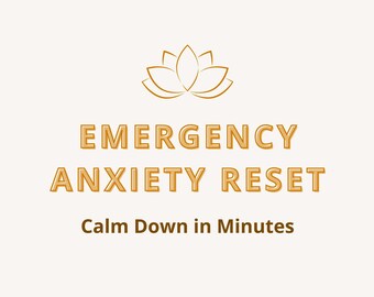 Emergency Anxiety Reset Printable, Nervous System Regulation (PDF Download)