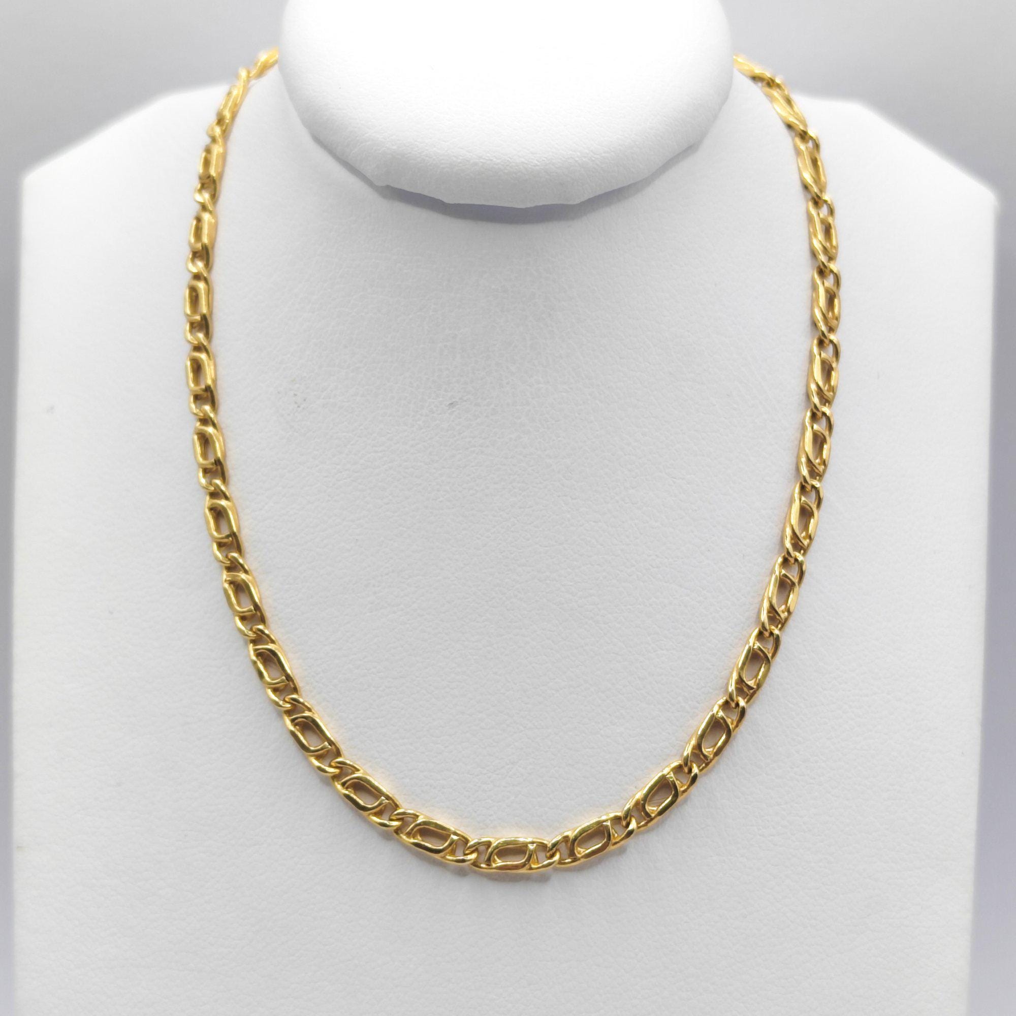 18k Gold Necklace 5g - Etsy