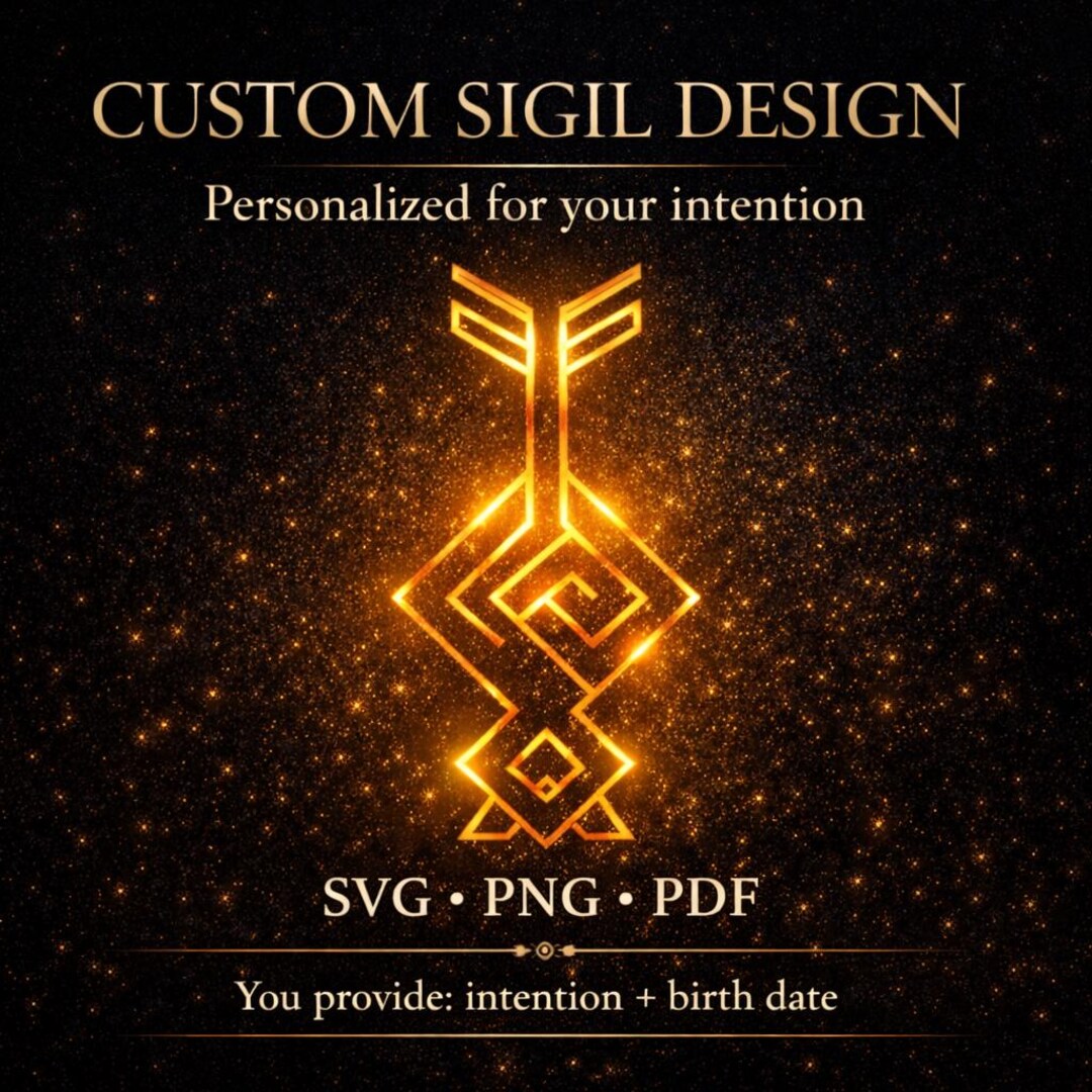 Protection Bind Rune Svg Custom Sigil Design, Personalized Bindrune, Nordic Rune Symbol ...