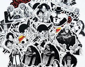 One Piece Sticker Pack - 50-teiliges Vinyl-Aufkleber-Set für Laptop, Wasserflasche & Geschenke