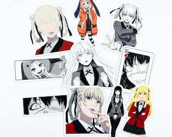 賭ケグルイ カスタムペットタグステッカー | 蛇喰夢子 カタカナ名前