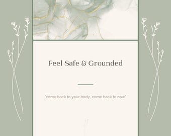 Grounding Journal Prompt Cards | Nervous System Regulation & Calm (PDF Download)