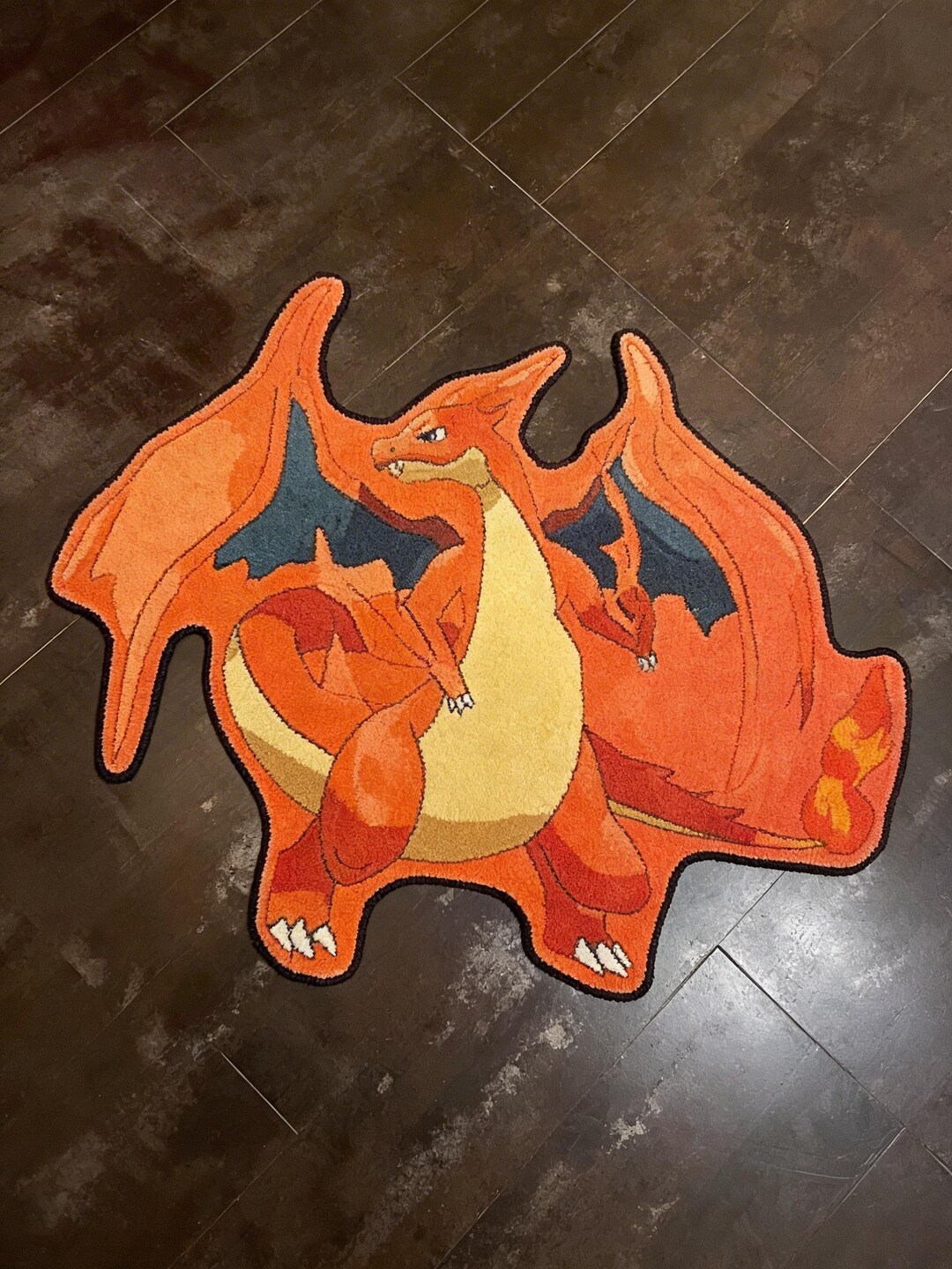 Base Set Charizard Rug Charizard Shaped Rug, Charizard Carpet - Etsy