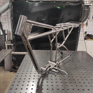 Custom steel full suspension MTB Frame Blueprints\ 3D model and Technical drawings