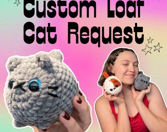 Custom Crochet Cat Plushie | Personalized Cat Toy, Handmade Kitten Amigurumi