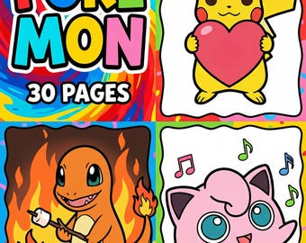 Niedliches Taschenmonster Malbuch für Kinder im Alter von 3-5 Jahren
