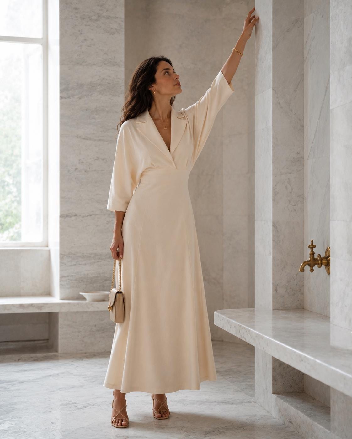 Cream Formal Dress