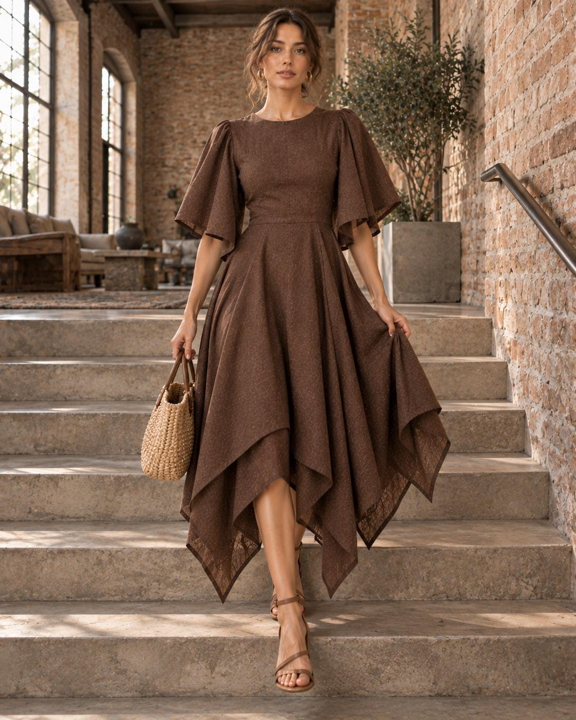 Brown Native Dress