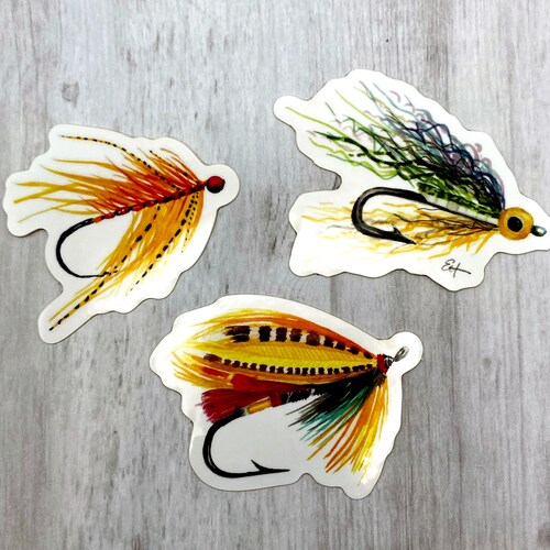 Trout 6 Pack Fly Fishing Sticker Etsy