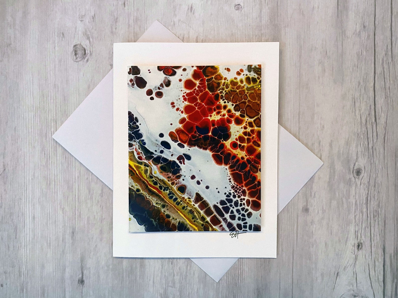Primary Agate Slab Card Blank Greeting Card - Etsy Italia