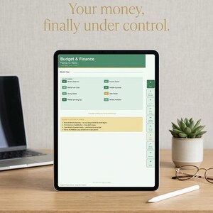 Budget Planner for Moms | Monthly Finance Tracker, Savings Goals (PDF A4)