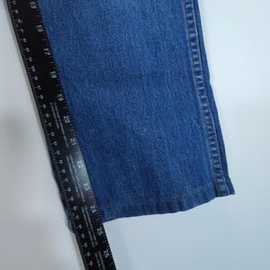 VTG Y2K Wrangler Jeans Mens 32x32 Blue Slim Fit Straight Leg Western Made in USA image 17