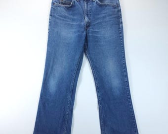VTG Y2K Levis Jeans Orange Tab Mens 32x25 Blue Straight Leg Denim USA MADE