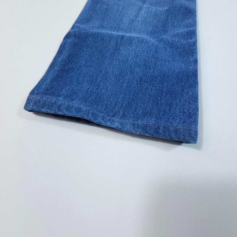 VTG Y2K Wrangler Jeans Mens 32x32 Blue Slim Fit Straight Leg Western Made in USA image 12